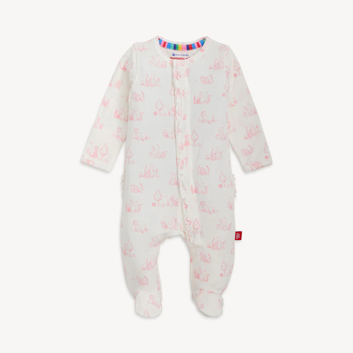 Sweeter Than Hunny Magnetic Footie Pajamas