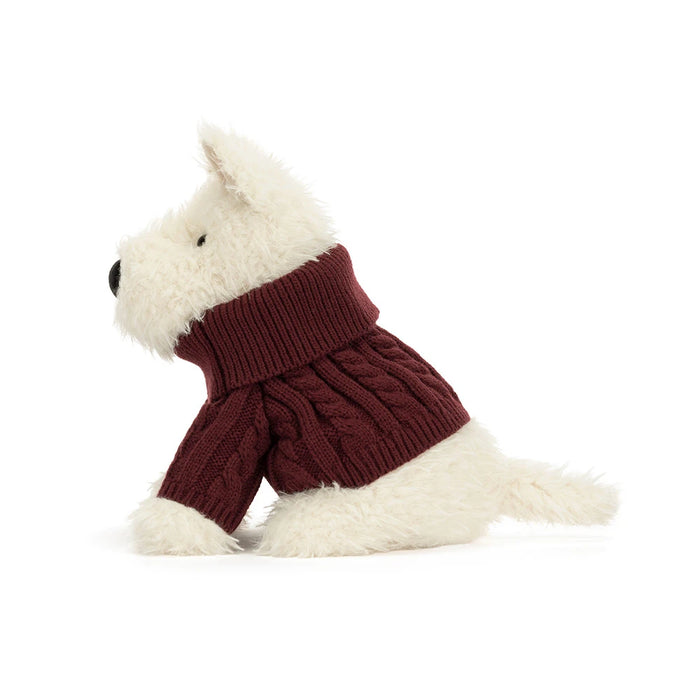 Jellycat Munro Scottie Dog 'Winter Jumper' * LIMIT 1