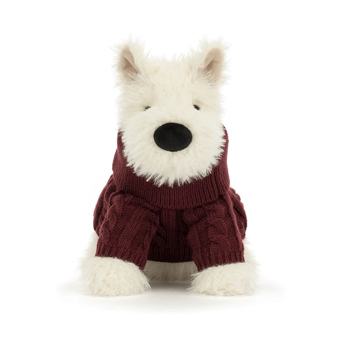 Jellycat Munro Scottie Dog 'Winter Jumper' * LIMIT 1