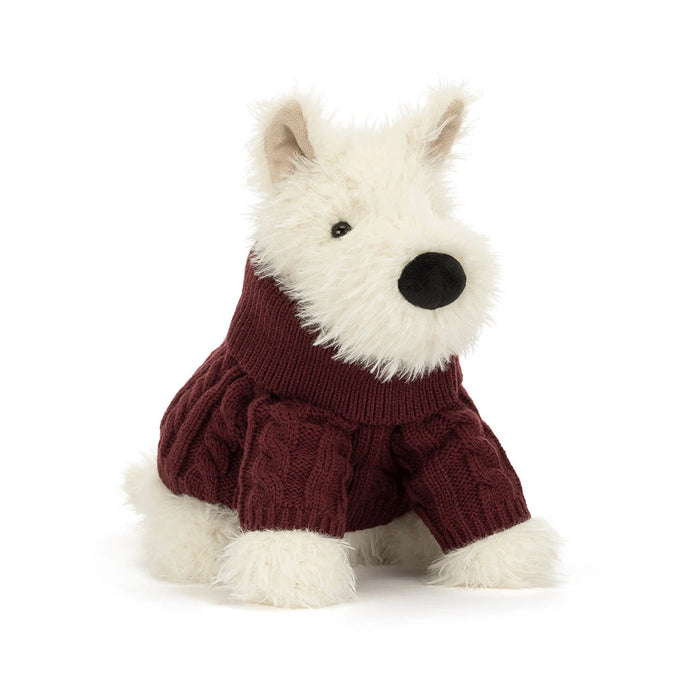 Jellycat Munro Scottie Dog 'Winter Jumper' * LIMIT 1