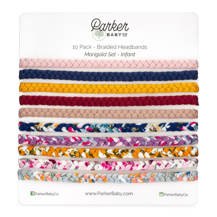 Marigold Set - Braided Headbands - 10 Pack