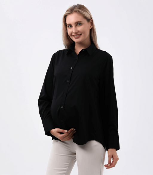 Classic Button Down Maternity Shirt - Nature Baby Outfitter
