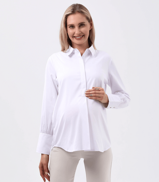 Classic Button Down Maternity Shirt - Nature Baby Outfitter
