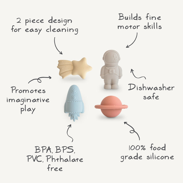 Space Mold Free Bath Play Set - Nature Baby Outfitter