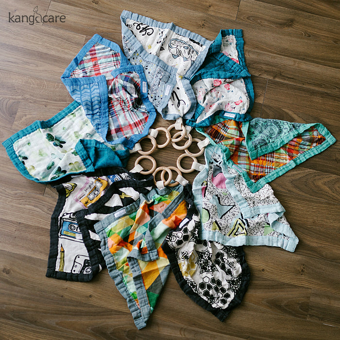 Kanga Care Reversible Teething Blanket Lovey :: Finn