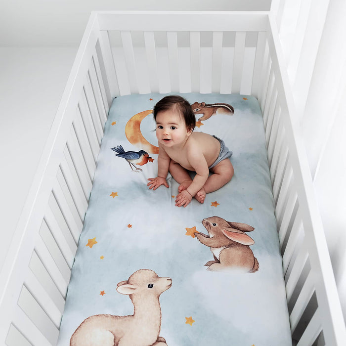 Goodnight Wonderland Standard Size Crib Sheet - Nature Baby Outfitter