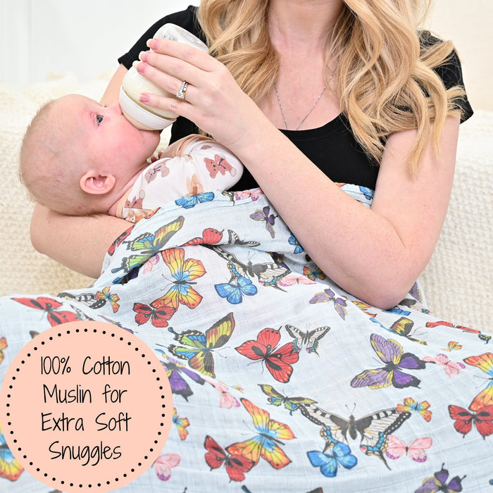 Butterfly Away Swaddle Blanket
