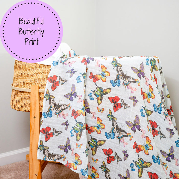 Butterfly Away Swaddle Blanket