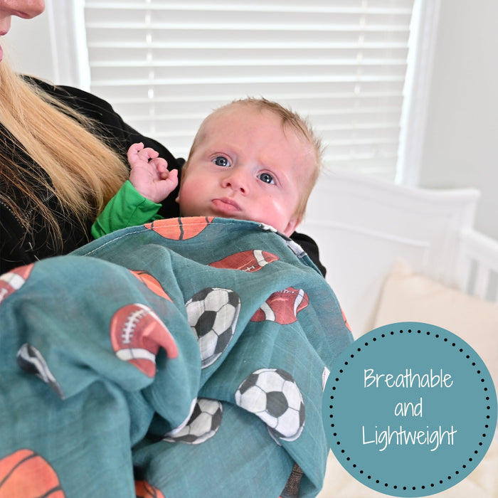 Get Up, It's Gameday Swaddle Blanket