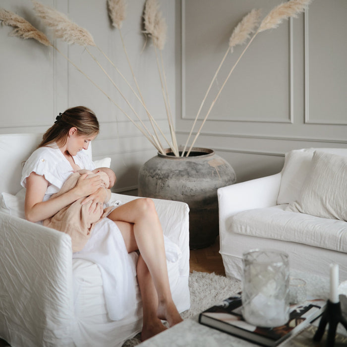 Organic Cotton Muslin Swaddle Blanket - Nature Baby Outfitter