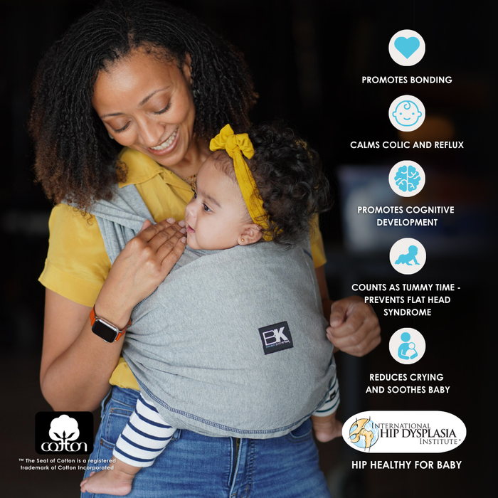 Baby K'tan Original Baby Carrier | Heather Grey - Nature Baby Outfitter