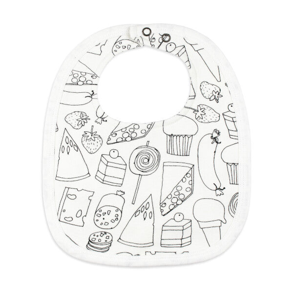 The Very Hungry Caterpillar 'Snacks' Organic 2-Layer Reversible Bib