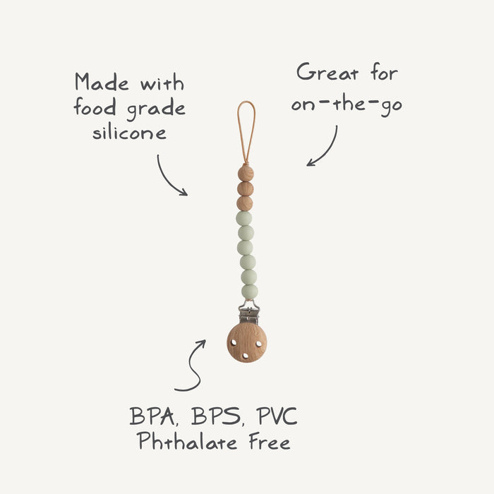 Silicone Pacifier Clip | Eva - Nature Baby Outfitter