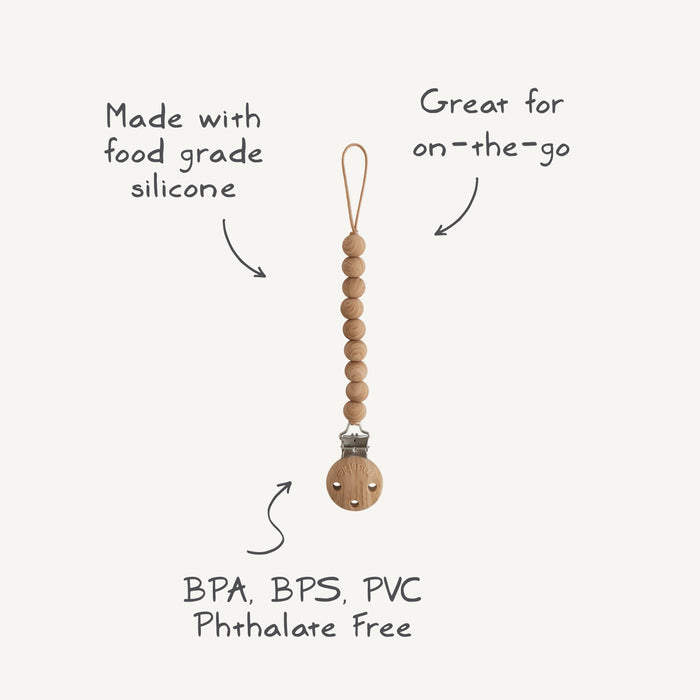 Silicone Pacifier Clip | Hera - Nature Baby Outfitter