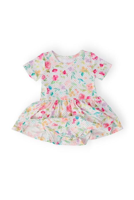 Painted Posies S/S Twirl Bodysuit