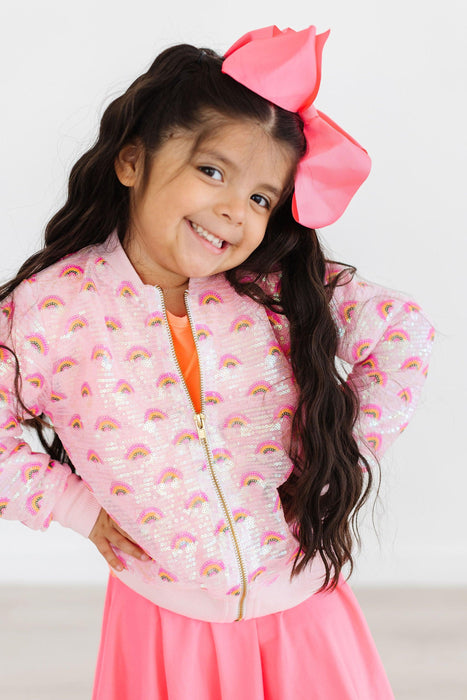 Pink Rainbow Sequin Jacket