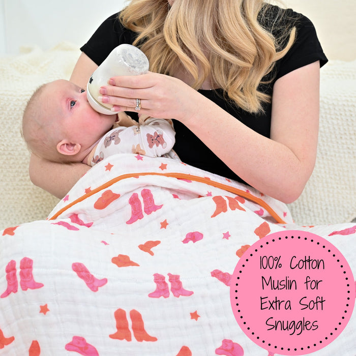 Life Is Better In Pink Boots Quilt