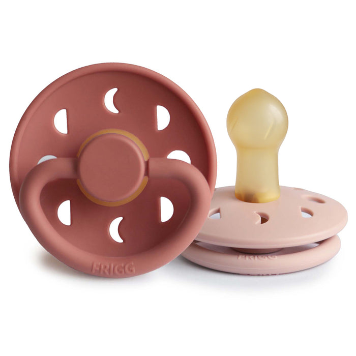 FRIGG Moon Natural Rubber Pacifier 2-Pack - Nature Baby Outfitter