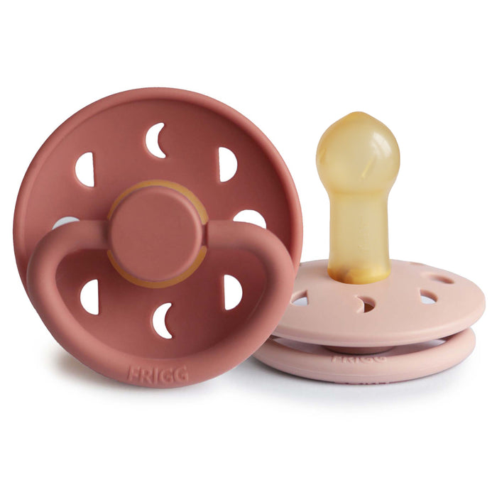FRIGG Moon Natural Rubber Pacifier 2-Pack - Nature Baby Outfitter