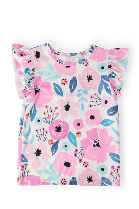 Pretty in Purple S/S Ruffle Tee