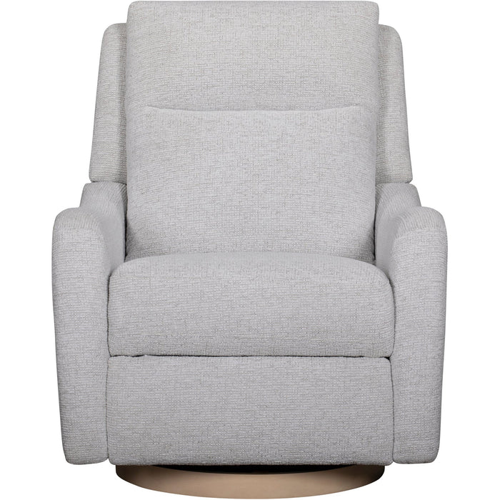 Quinn Nursery Power Recliner with Power Headrest, Lumbar Support & Wood Base