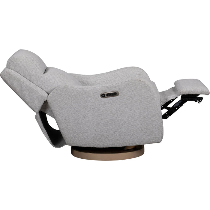Quinn Nursery Power Recliner with Power Headrest, Lumbar Support & Wood Base