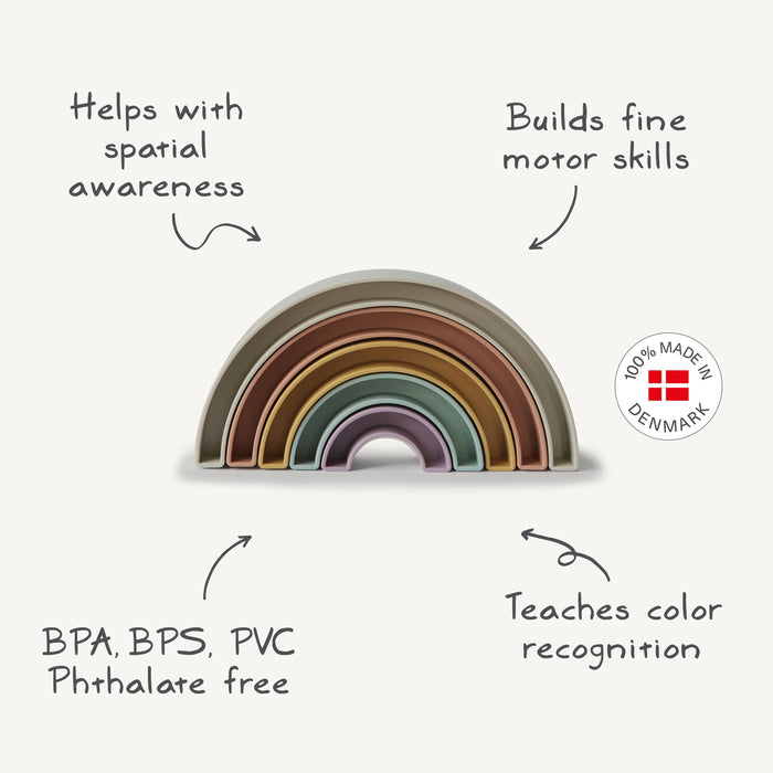 Rainbow Stacker Toy - Nature Baby Outfitter