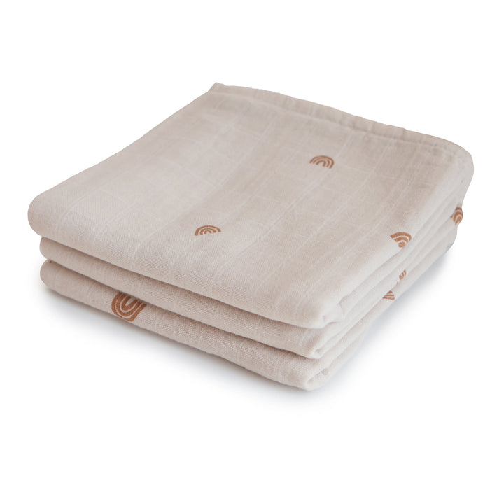 Organic Cotton Muslin Cloths 3-Pack - Nature Baby Outfitter