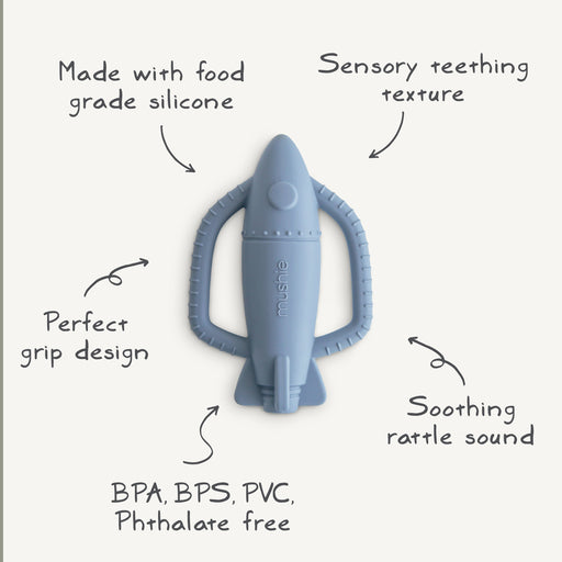 Rocket Rattle Teether - Nature Baby Outfitter