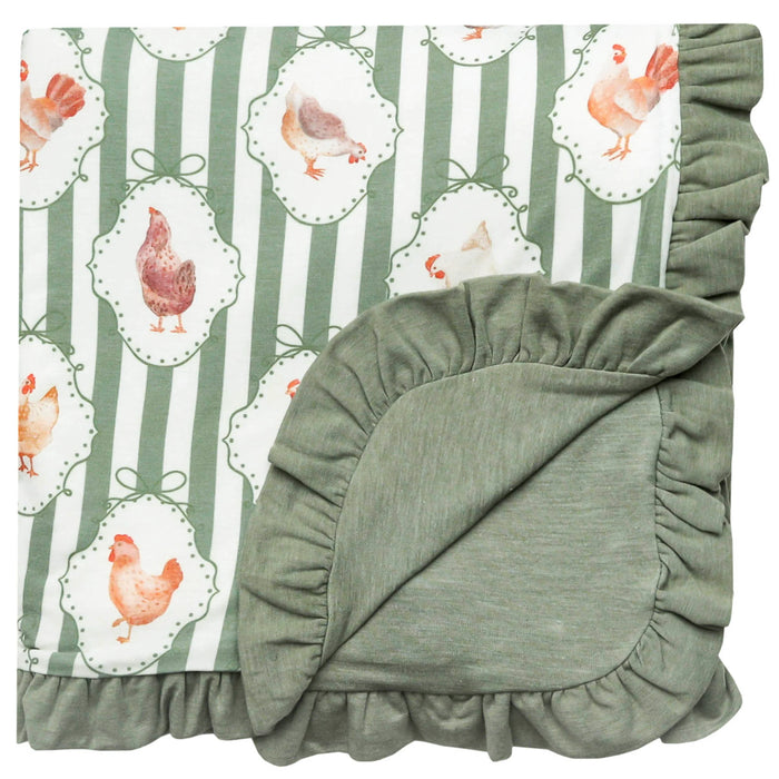 Constance Ruffled Three-Layer Quilt