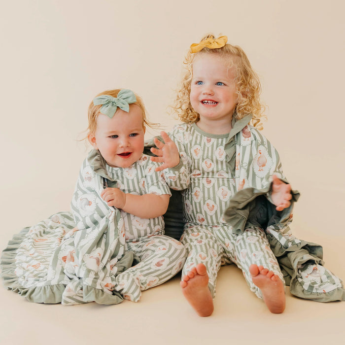 Constance Ruffled Three-Layer Quilt