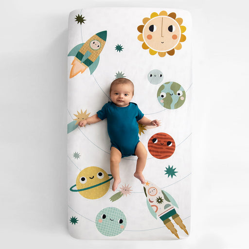 Space Explorer Standard Size Crib Sheet - Nature Baby Outfitter