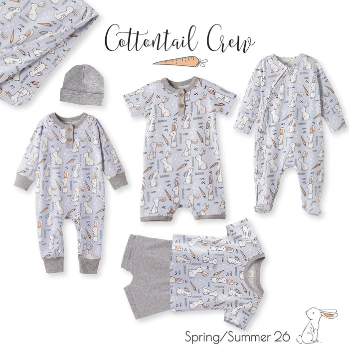 Cottontail Crew Bamboo Henley Easter Romper for Baby