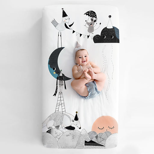 The Moon's Birthday Standard Size Crib Sheet - Nature Baby Outfitter