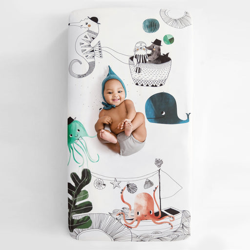 Underwater Love Standard Size Crib Sheet - Nature Baby Outfitter