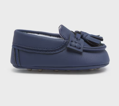 Navy Moccasin Style Shoes
