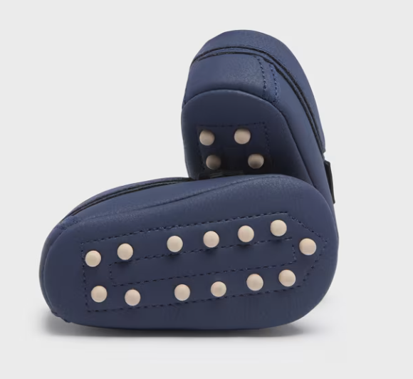 Navy Moccasin Style Shoes