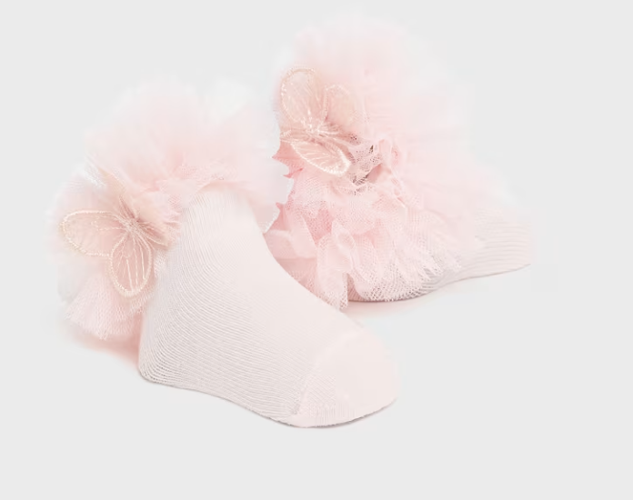 Light Pink Frill Socks with Headband