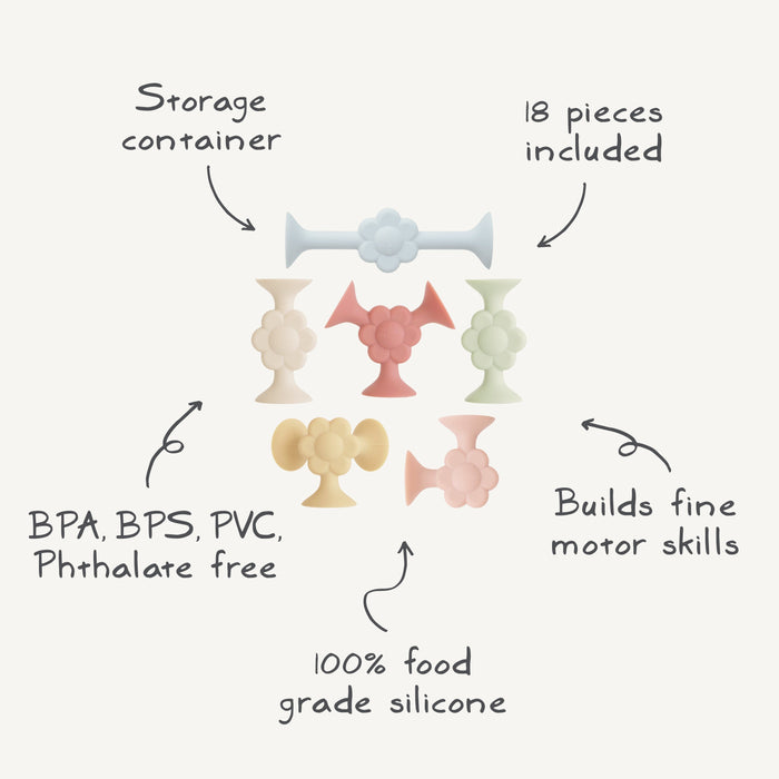 Daisy Silicone Suction Builders - Nature Baby Outfitter