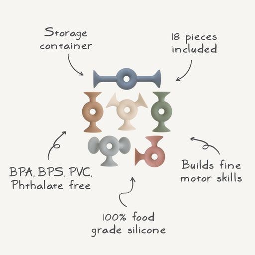 Donut Silicone Suction Builders - Nature Baby Outfitter