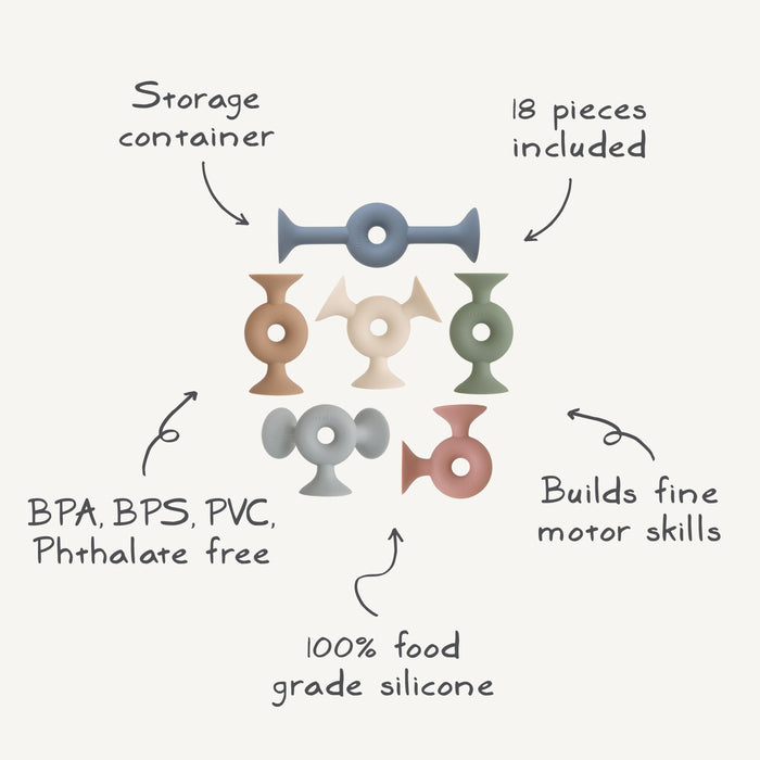 Donut Silicone Suction Builders - Nature Baby Outfitter