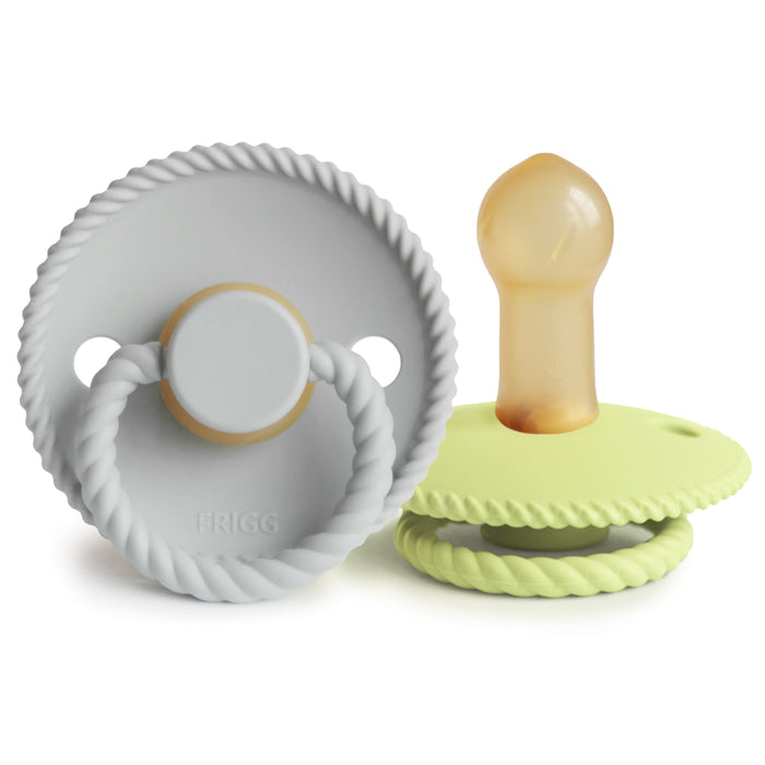 FRIGG Rope Natural Rubber Pacifier 2-Pack - Nature Baby Outfitter