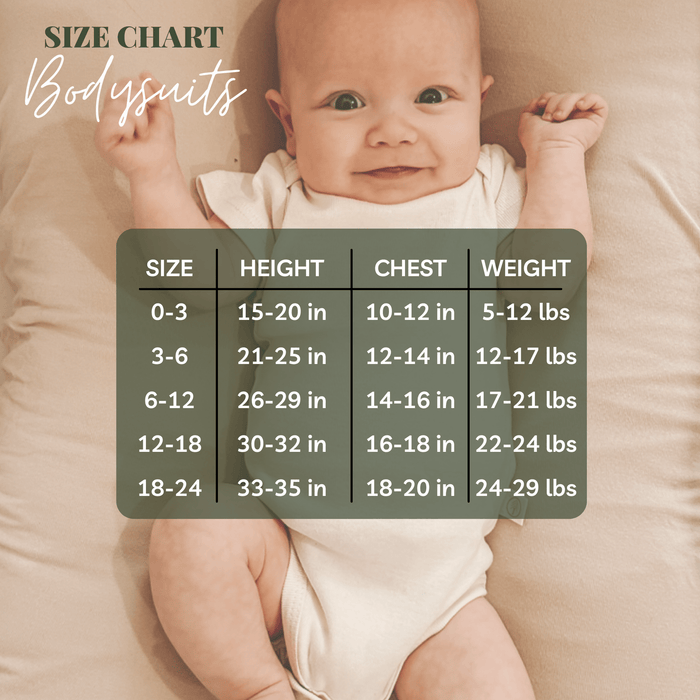 Happy Camper Clay Organic Cotton Baby Bodysuit Short Sleeve