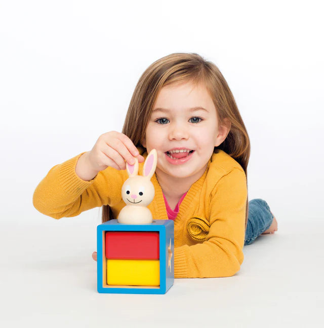 Bunny Peek-a-Boo Wooden STEM Building Game