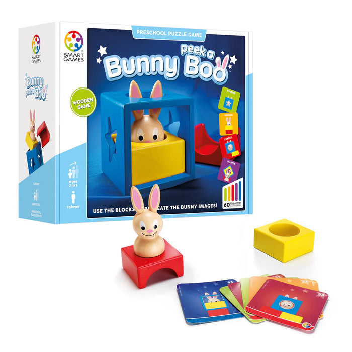 Bunny Peek-a-Boo Wooden STEM Building Game