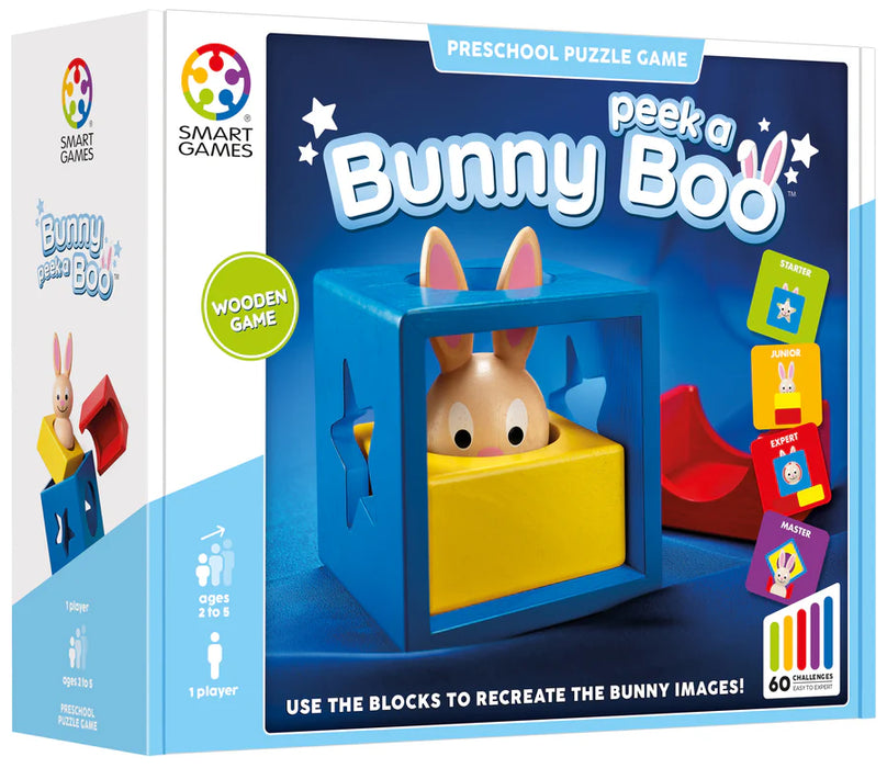 Bunny Peek-a-Boo Wooden STEM Building Game