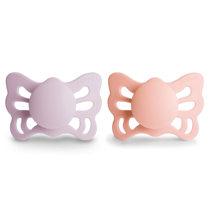 FRIGG Butterfly Anatomical Silicone Pacifier 2-Pack (0-6 Months) - Nature Baby Outfitter