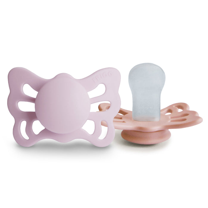 FRIGG Butterfly Anatomical Silicone Pacifier 2-Pack (0-6 Months) - Nature Baby Outfitter