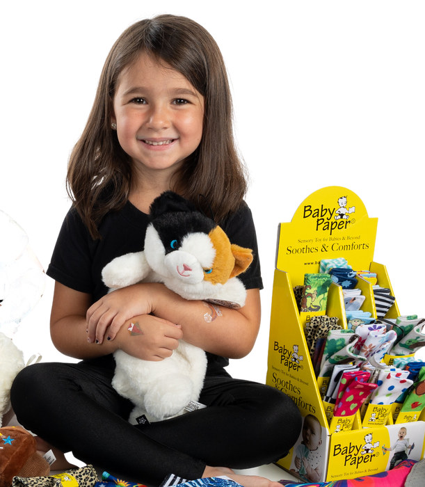 Crinkle Cuddler-Sensory Plush Cat
