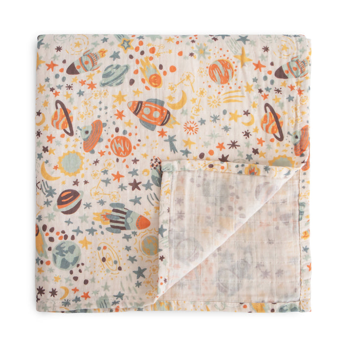 Organic Cotton Muslin Swaddle Blanket - Nature Baby Outfitter